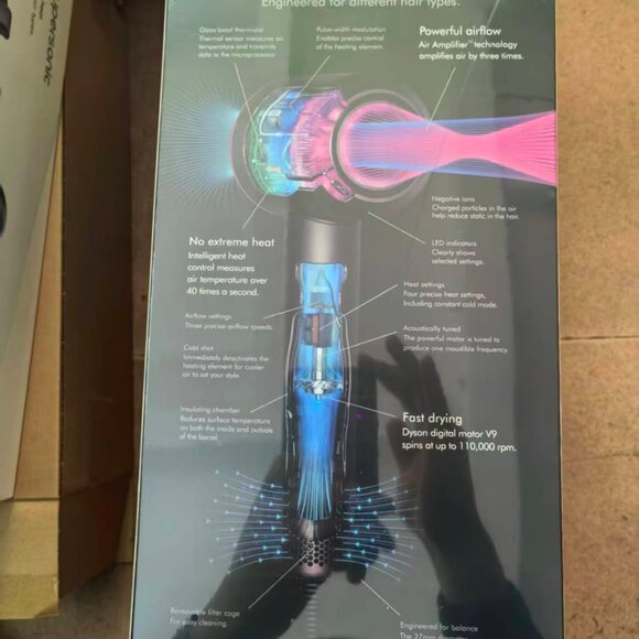 Dyson Supersonic Hair Dryer HD08 Copper V9 Motor 5 Attachments Brand New Sealed - Picture 7 of 10